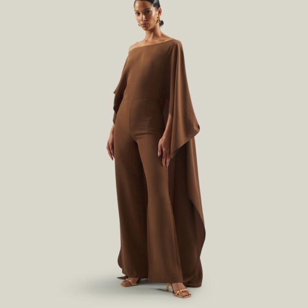 Luxury Taller Marmo dress in satin with feather trim – shop Coveti