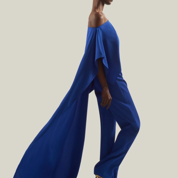 carpet Taller Marmo gown with feather detail – Coveti