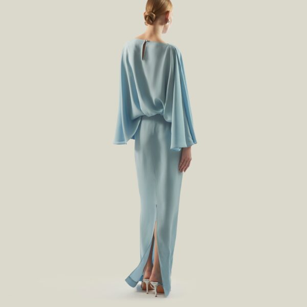 Taller Marmo kaftan dress with statement sleeves – designer fashion Coveti