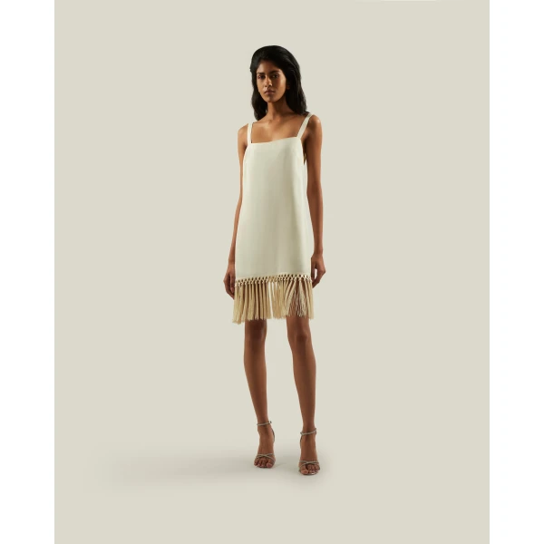 Taller Marmo Mini Palermo Dress In Latte, view 2