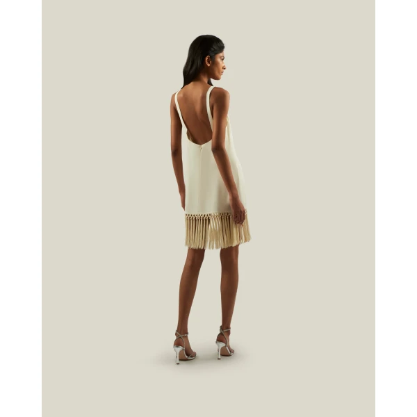 Taller Marmo Mini Palermo Dress In Latte, view 3