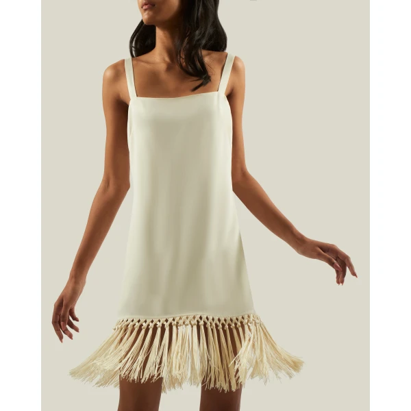 Taller Marmo Mini Palermo Dress In Latte, view 5