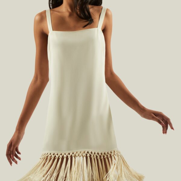 carpet Taller Marmo gown with feather detail – Coveti