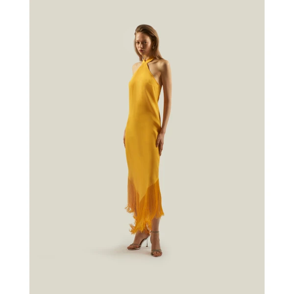 Taller Marmo Nina Dress In Lemon, view 2