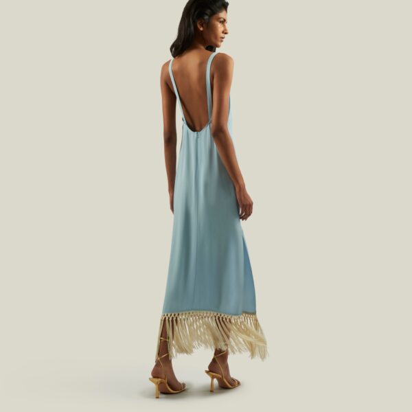 Taller Marmo kaftan dress with statement sleeves – designer fashion Coveti