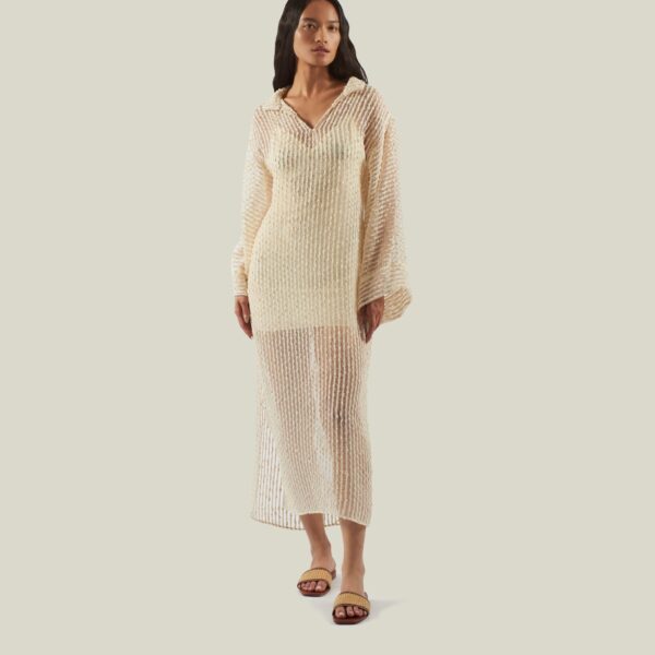 Luxury Taller Marmo dress in satin with feather trim – shop Coveti
