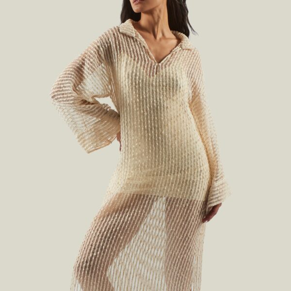 carpet Taller Marmo gown with feather detail – Coveti