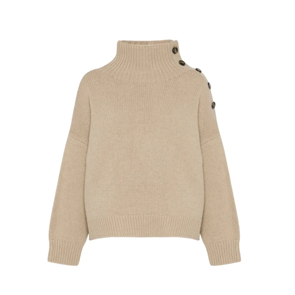 Oversized cashmere wool knit jumper