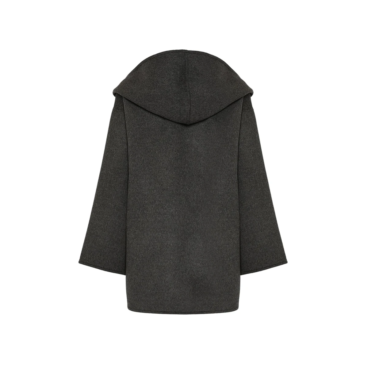 Oversized short coat in double-sided cashmere blend - Image 1