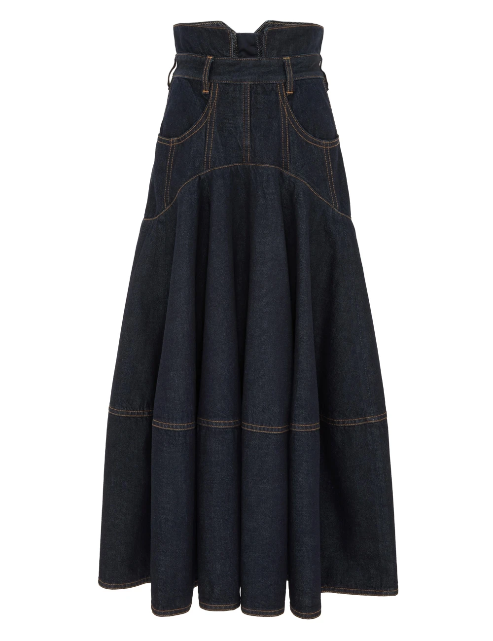 Zimmermann Hypnotic Denim Midi Skirt | Ready to Wear 2025 Collection Coveti Elevate your elegance in this Zimmermann Skirts from the 2025 resort wear edit