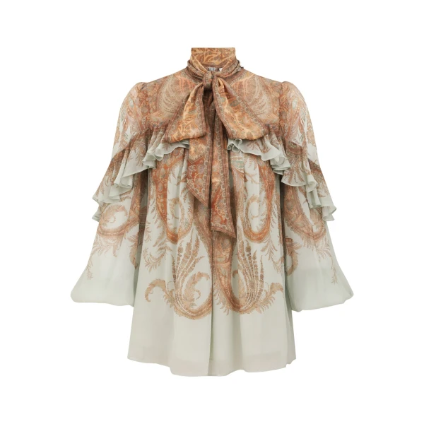 Elevate your elegance in this Zimmermann Tops   from the 2025 resort wear edit