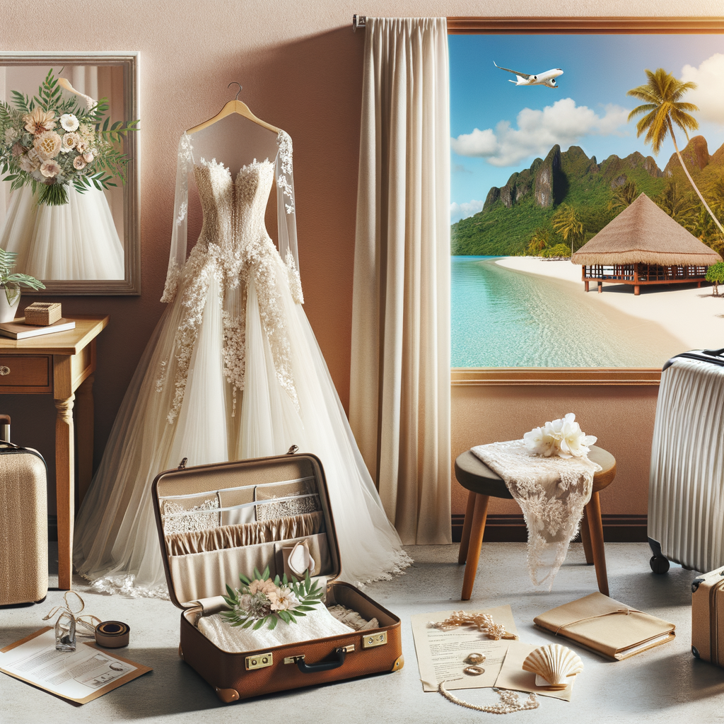 how to get wedding dress to destination wedding luxury Fashion & Style Guide from Coveti Marketplace