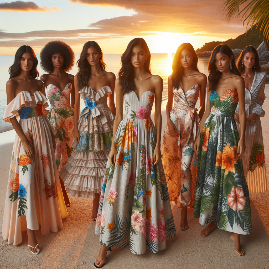 tropical destination wedding guest dress luxury Fashion & Style Guide from Coveti Marketplace