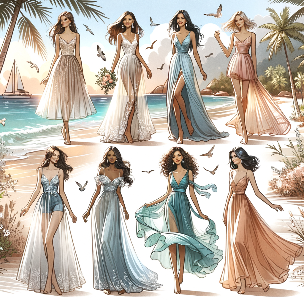 dress for destination beach wedding guest luxury Fashion & Style Guide from Coveti Marketplace