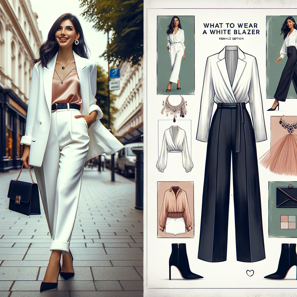 what to wear with a white blazer female luxury What to wear from Coveti Marketplace