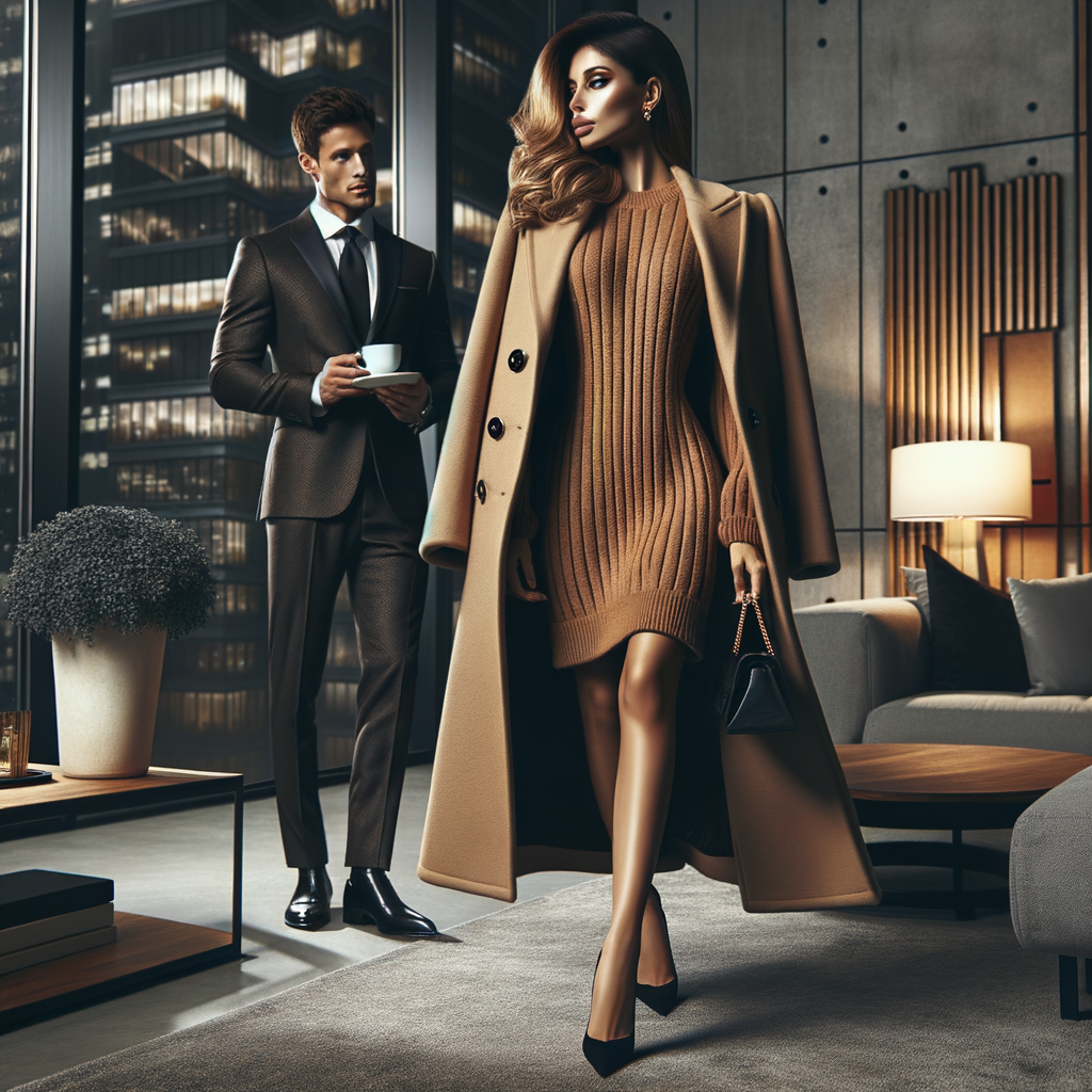what coat to wear with a jumper dress luxury What to wear from Coveti Marketplace