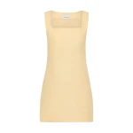 Alice Mini Dress - Dusty Citron by Posse the Label ‚Äì luxury dresses in Yellow available at Coveti