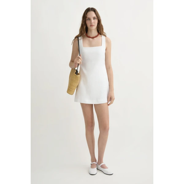 Posse Alice Mini Dress - Ivory – sustainable Dresses in Ivory from Australian designer at Coveti.