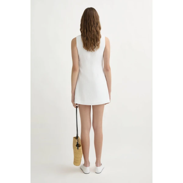 Posse Alice Mini Dress - Ivory – sustainable Dresses in Ivory from Australian designer at Coveti.