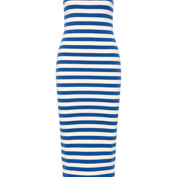 Ari Dress - Blue Stripe by Posse the Label ‚Äì luxury dresses in Blue available at Coveti