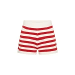 Ari Short - Coral Stripe by Posse the Label ‚Äì luxury shorts in Multicolour available at Coveti