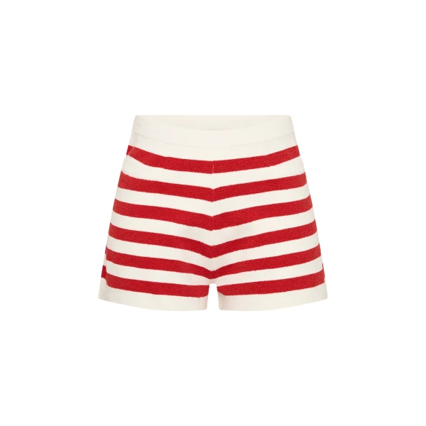 Ari Short - Coral Stripe by Posse the Label ‚Äì luxury shorts in Multicolour available at Coveti