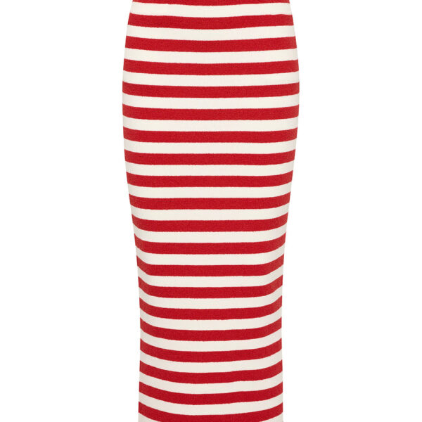 Ari Skirt - Coral Stripe by Posse the Label ‚Äì luxury skirts in Multicolour available at Coveti