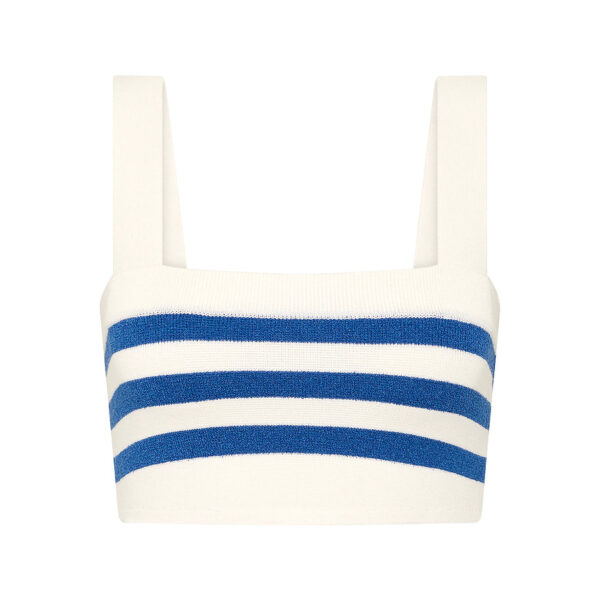 Ari Top - Blue Stripe by Posse the Label ‚Äì luxury tops in Blue available at Coveti