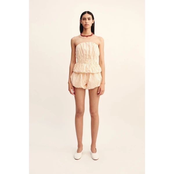 Posse Aurelia Short - Shortbread Stripe – sustainable Shorts in Multicolour from Australian designer at Coveti.