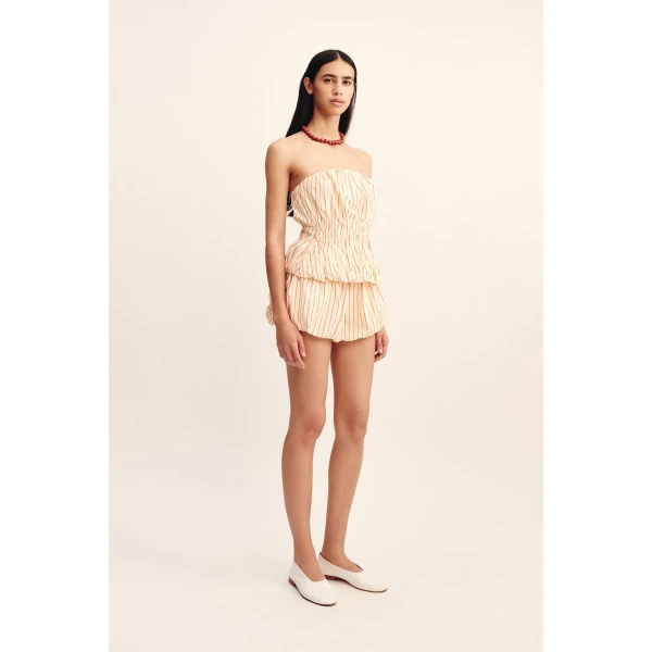 Posse Aurelia Short - Shortbread Stripe – sustainable Shorts in Multicolour from Australian designer at Coveti.