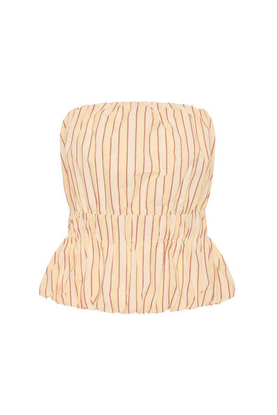 Posse Aurelia Strapless Top - Shortbread Stripe – Minimalist Sustainable Shorts | Coveti Aurelia Strapless Top - Shortbread Stripe by Posse the Label ‚Äì luxury shorts in Multicolour available at Coveti