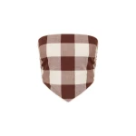 Callie Tie Top - Mocha Gingham by Posse the Label ‚Äì luxury tops in Brown available at Coveti