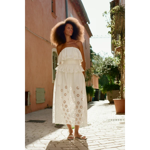 Posse Cecilia Skirt - Vintage White – sustainable Skirts in White from Australian designer at Coveti.