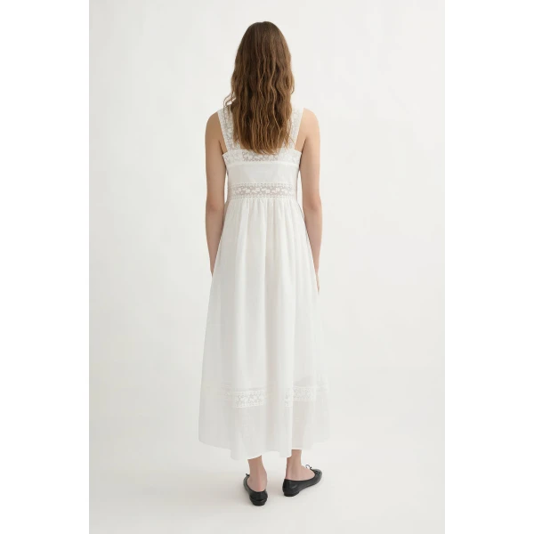Posse Daphne Dress - Vintage White – sustainable Dresses in White from Australian designer at Coveti.