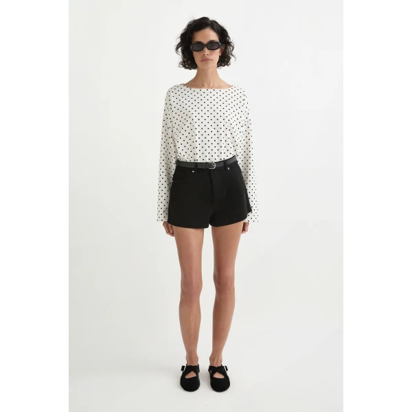 Posse Drew Hotpant - Black – sustainable Shorts in Black from Australian designer at Coveti.