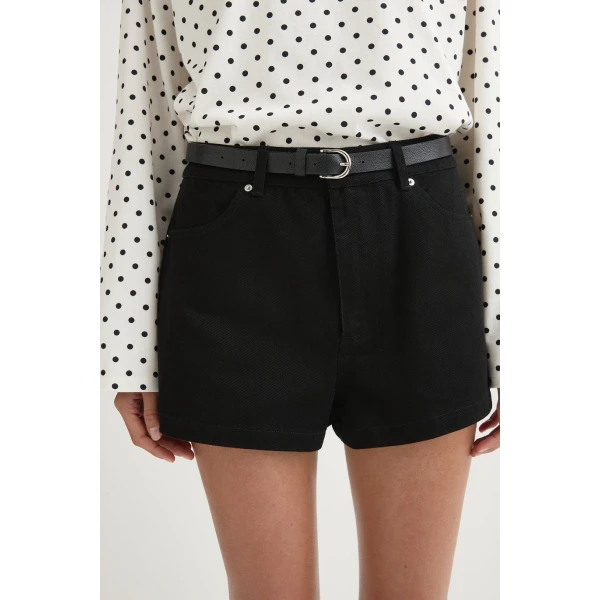 Posse Drew Hotpant - Black – sustainable Shorts in Black from Australian designer at Coveti.
