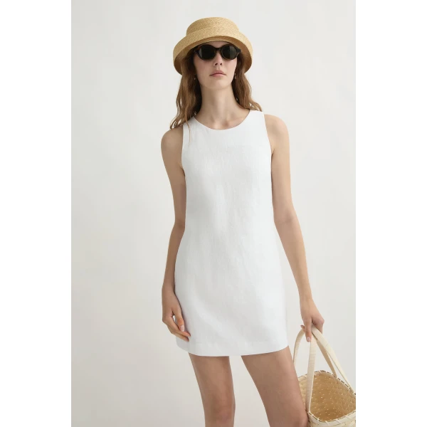 Posse The label Ellen Mini Dress – Ivory, view 3