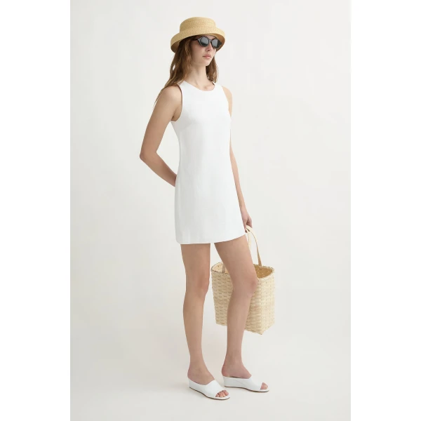 Posse The label Ellen Mini Dress – Ivory, view 4