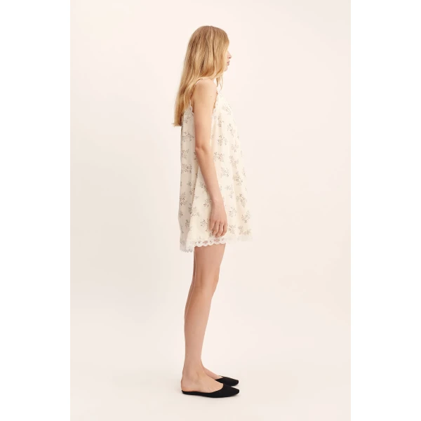 Posse Elodie Mini Dress - Blue Blooms – sustainable Dresses in Blue from Australian designer at Coveti.