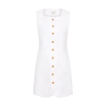 Emma Button Down Dress - Ivory by Posse the Label ‚Äì luxury dresses in Ivory available at Coveti