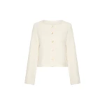Emma Jacket - Cream by Posse the Label ‚Äì luxury jackets in Ivory available at Coveti