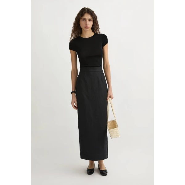Posse Emma Pencil Skirt - Black – sustainable Skirts in Black from Australian designer at Coveti.