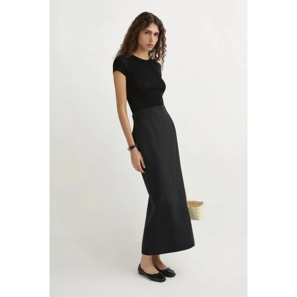 Posse Emma Pencil Skirt - Black – sustainable Skirts in Black from Australian designer at Coveti.