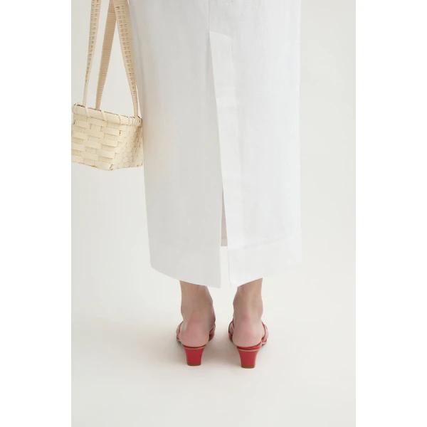 Posse Emma Pencil Skirt - Ivory – sustainable Skirts in Ivory from Australian designer at Coveti.