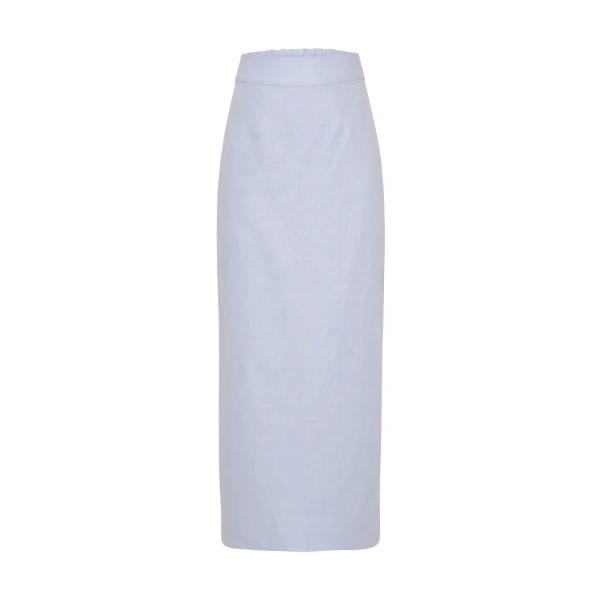 Emma Pencil Skirt - Silver Blue by Posse the Label ‚Äì luxury skirts in Blue available at Coveti