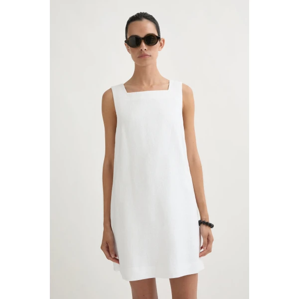 Posse Emma Shift Dress - Ivory – sustainable Dresses in Ivory from Australian designer at Coveti.