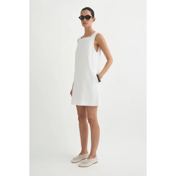 Posse Emma Shift Dress - Ivory – sustainable Dresses in Ivory from Australian designer at Coveti.
