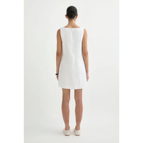 Posse Emma Shift Dress - Ivory – sustainable Dresses in Ivory from Australian designer at Coveti.