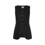 Posse Emma Vest - Black – Minimalist Sustainable Jackets | Coveti Emma Vest - Black by Posse the Label ‚Äì luxury jackets in Black available at Coveti