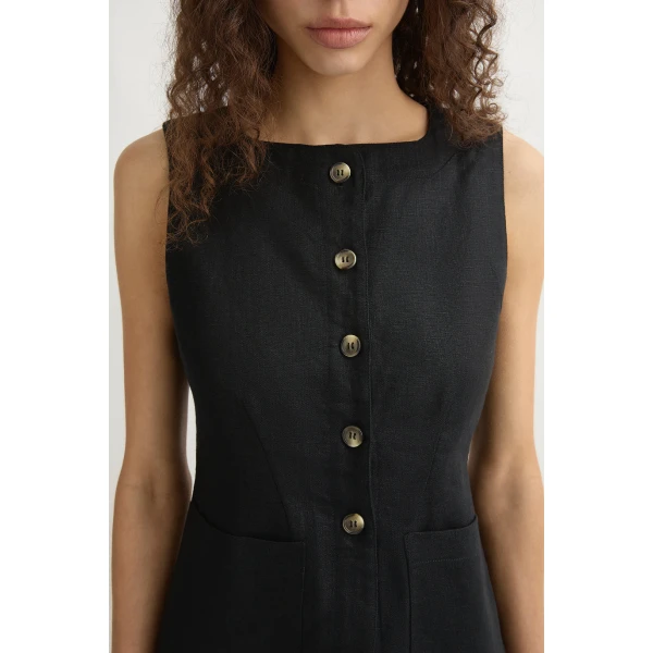 Posse Emma Vest - Black – sustainable Jackets in Black from Australian designer at Coveti.